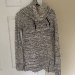 Norwegian original cowl neck hoodies black/white